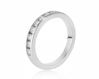 Оригинальное платиновое кольцо с бриллиантами 0.33ct Tiffany&Co 101120/4