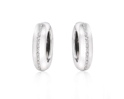Золотые серьги с бриллиантами 0.28ct 040225/15