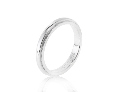 Оригинальное платиновое кольцо Tiffany&Co Milgrain 250423/11