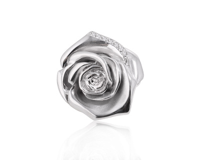 Золотая брошь с бриллиантами 0.04ct 150125/1