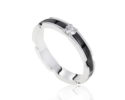 Оригинальное золотое кольцо с бриллиантом 0.20ct Chanel Ultra 140322/10
