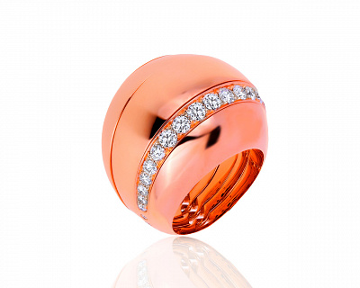 Оригинальное золотое кольцо с бриллиантами 1.10ct De Grisogono 161119/3