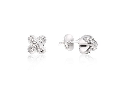 Оригинальные золотые серьги с бриллиантами 0.32ct Chaumet Liens 200525/1