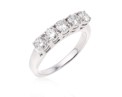 Золотое кольцо с бриллиантами 0.82ct 051224/14