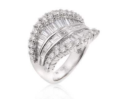 Оригинальное золотое кольцо с бриллиантами 3.27ct Valentin Yudashkin 140225/19