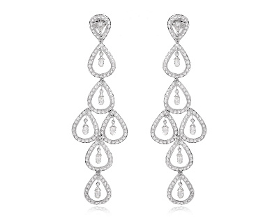 Золотые серьги с бриллиантами 6.61ct 240225/5