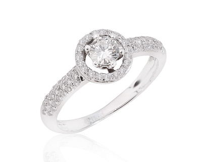 Золотое кольцо с бриллиантами 0.37ct 131124/3