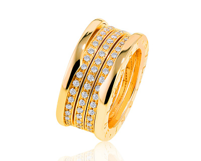 Оригинальное золотое кольцо Bvlgari B.Zero1 241021/2