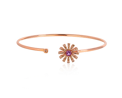 Оригинальный золотой браслет с бриллиантами 0.36ct Damiani Margherita 270525/3