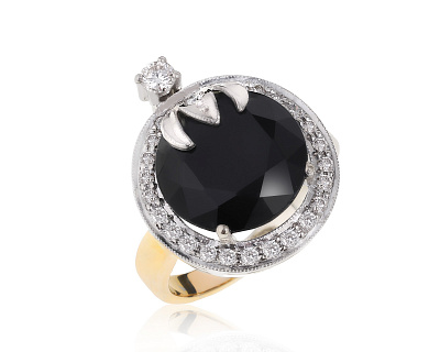 Потрясающее золотое кольцо с ситаллом 7.01ct 250522/8