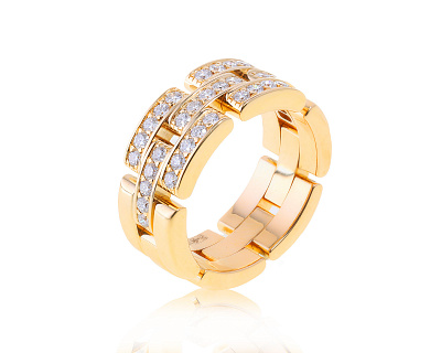 Оригинальное золотое кольцо Cartier Laniers 290523/11