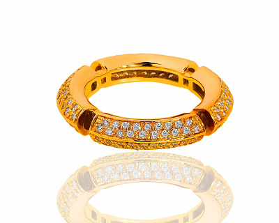 Оригинальное золотое кольцо с бриллиантами 0.86ct Antonini 090419/11