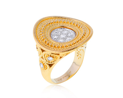 Оригинальное золотое кольцо Carrera y Carrera Ruedo 211022/1