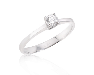 Оригинальное золотое кольцо с бриллиантом 0.21ct Cosmopolitan 101124/3