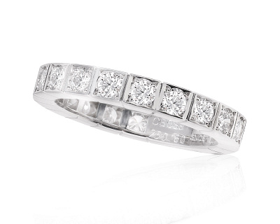 Оригинальное золотое кольцо с бриллиантами 0.90ct Cartier Laniers 181124/14