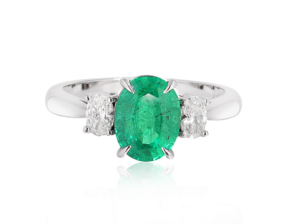 Золотое кольцо с изумрудом Замбия 1.90ct Evgeny Matveev 290525/Б160