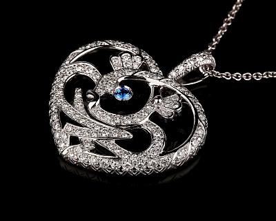 Золотой кулон с бриллиантами 1.07ct Vendome 100616/15