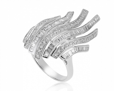 Шикарное золотое кольцо с бриллиантами 1.65ct 310121/2