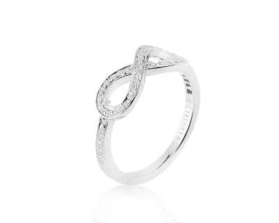Оригинальное платиновое кольцо Tiffany&Co Infinity 110623/4