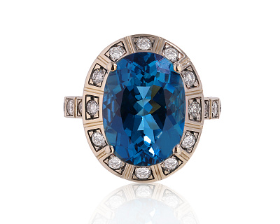 Оригинальное золотое кольцо с топазом 8.20ct H.Stern Arena 220525/4
