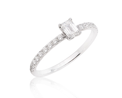 Золотое кольцо с бриллиантами 0.58ct 070625/1