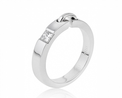 Оригинальное золотое кольцо с бриллиантом 0.25ct Chaumet Liens 060621/1