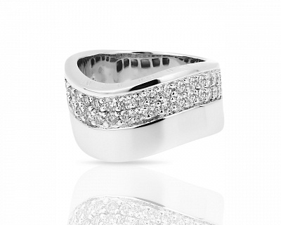 Привлекательное золотое кольцо с бриллиантами 0.70ct Balmain 280318/2