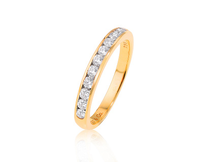 Оригинальное золотое кольцо Tiffany&Co Setting Wedding Band 040624/5