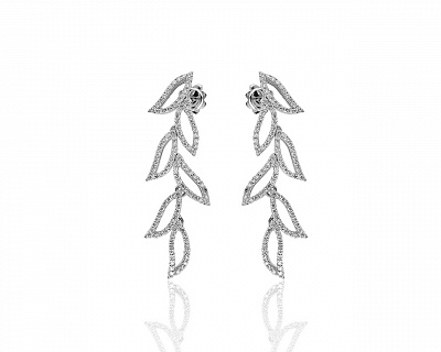 Оригинальные золотые серьги с бриллиантами 1.40ct Piero Milano 081019/4