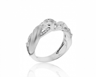 Оригинальное золотое кольцо с бриллиантами 0.35ct Magerit 240220/2