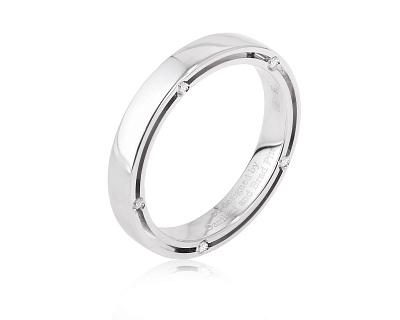 Оригинальное золотое кольцо с бриллиантами 0.09ct Damiani D.Side 031124/3