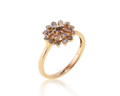 Модное золотое кольцо с бриллиантами 0.62ct 260223/1