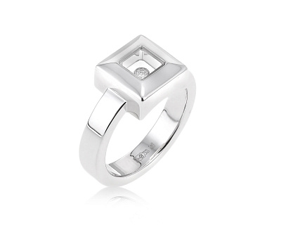 Оригинальное золотое кольцо Chopard Happy Diamonds Squares 021123/3