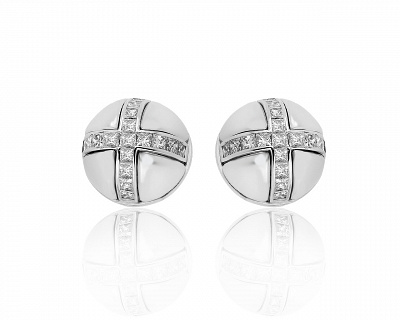 Оригинальные золотые серьги с бриллиантами 2.00ct Garrard 280819/14