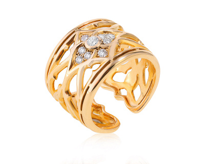Оригинальное золотое кольцо Magerit Vitral 070823/1