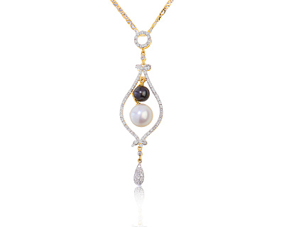 Итальянский золотой кулон с бриллиантами 0.33ct 120423/1