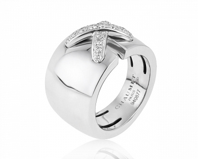 Оригинальное золотое кольцо с бриллиантами 0.41ct Chaumet Liens 150621/2