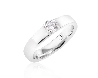 Оригинальное золотое кольцо с бриллиантом 0.40ct TIAMO 210125/КМ1