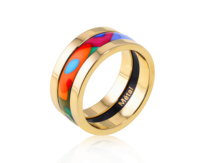 Оригинальное золотое кольцо с эмалью Frey Wille Ultra 180324/3