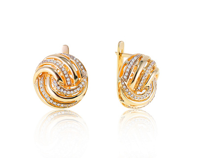 Золотые серьги с бриллиантами 0.53ct 150623/5