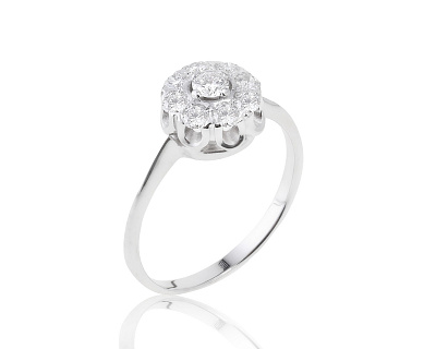 Прелестное золотое кольцо с бриллиантами 0.39ct 250423/3