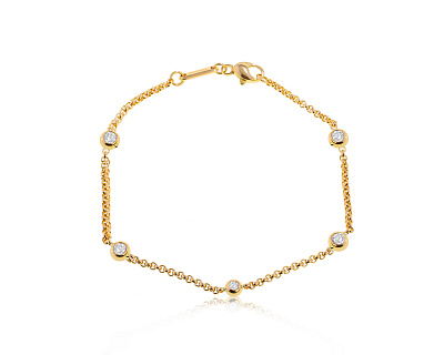 Оригинальный золотой браслет с бриллиантами 0.33ct Chopard 291122/5