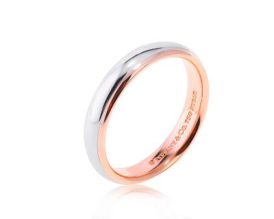 Оригинальное золотое кольцо Tiffany&Co Milgrain 220723/2