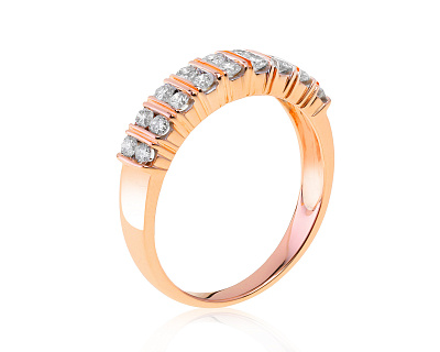 Безупречное золотое кольцо с бриллиантами 0.54ct 291121/4