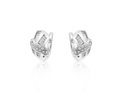 Золотые серьги с бриллиантами 1.09ct 250824/23