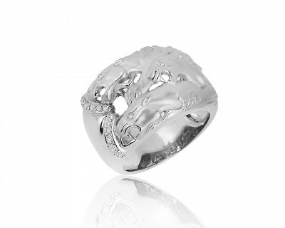 Оригинальное золотое кольцо с бриллиантами 0.11ct Carrera y Carrera 040120/2