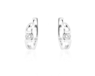 Золотые серьги с бриллиантами 0.30ct 291024/7