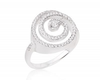 Оригинальное золотое кольцо с бриллиантами 0.34ct Zen 271224/1