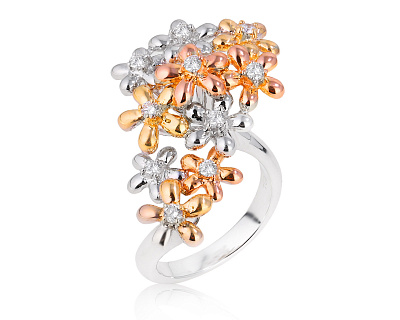 Золотое кольцо с бриллиантами 0.30ct 300525/14