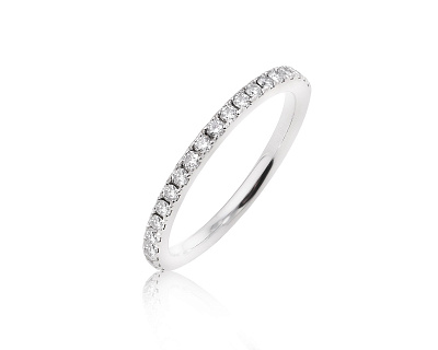Оригинальное платиновое кольцо с бриллиантами 0.23ct De Beers 240225/2
